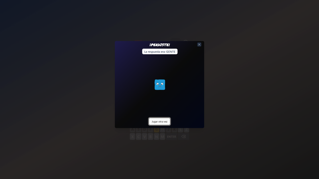 loosing state =( wordle main screen