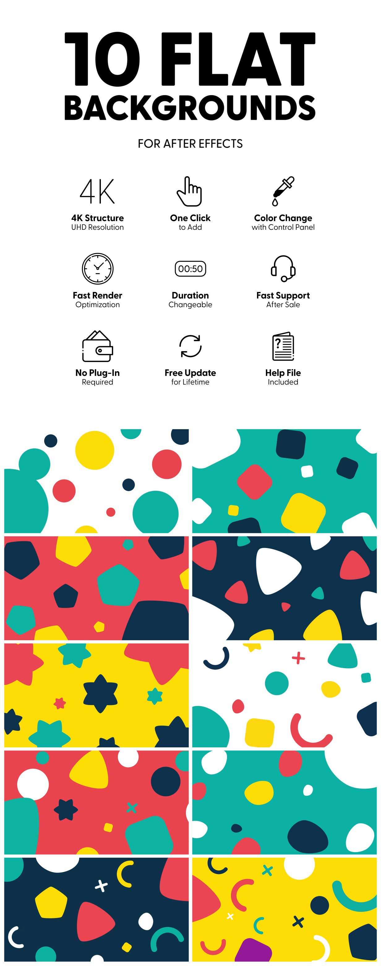 Flat Backgrounds - 2