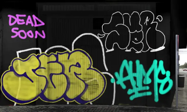 Graffiti artwork by JERR