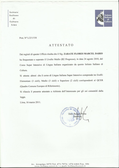 Certificado-Italiano