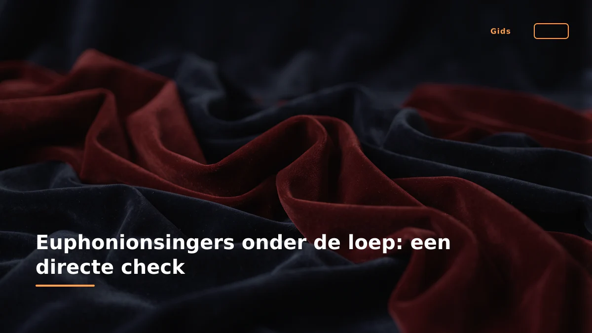 Euphonionsingers onder de loep: een directe check