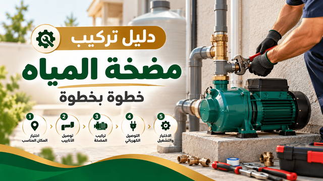 دليل تركيب مضخة المياه خطوة بخطوة