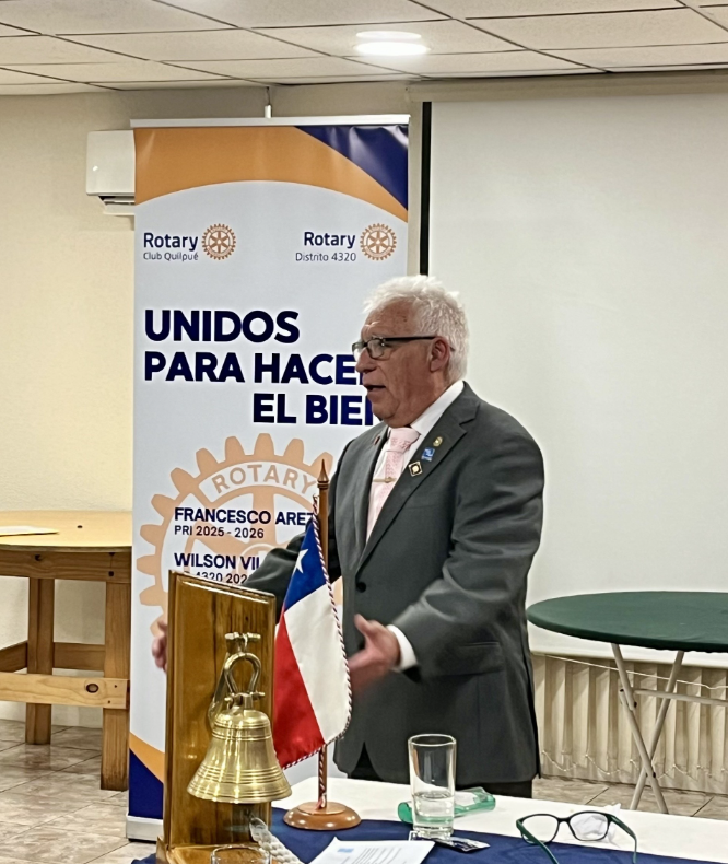 Gobernador Wilson Villalobos Pérez da inicio a sus visitas oficiales en Rotary Club Quilpué - Foto 2