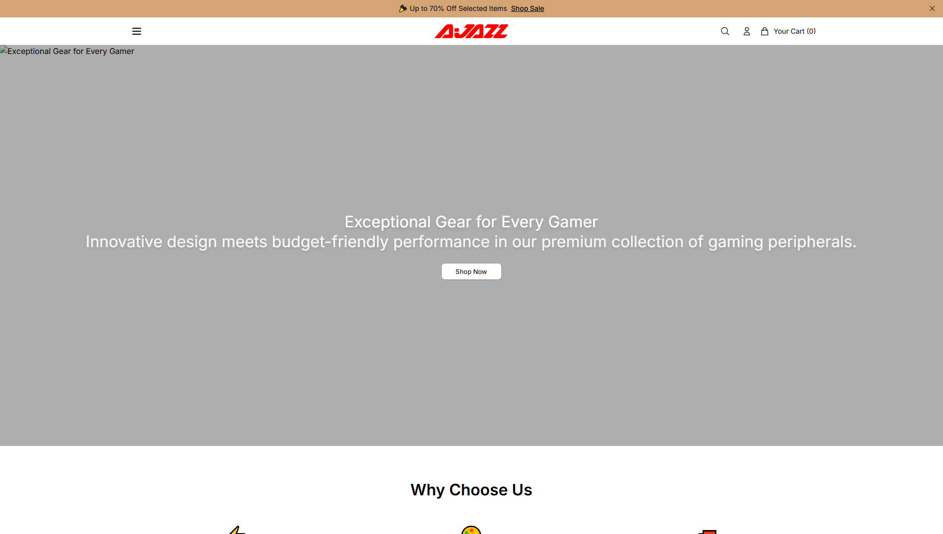 Stored capture of ajazztech.shop