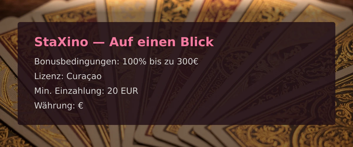 StaXino � Auf einen Blick