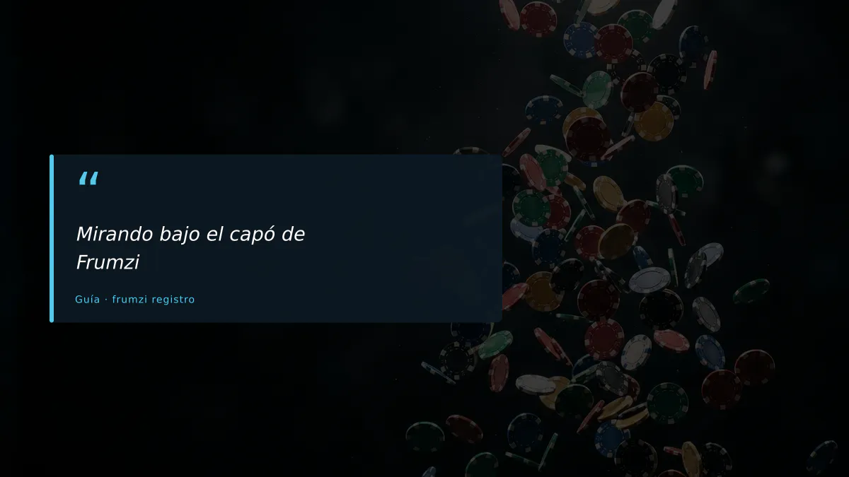 Mirando bajo el capó de Frumzi