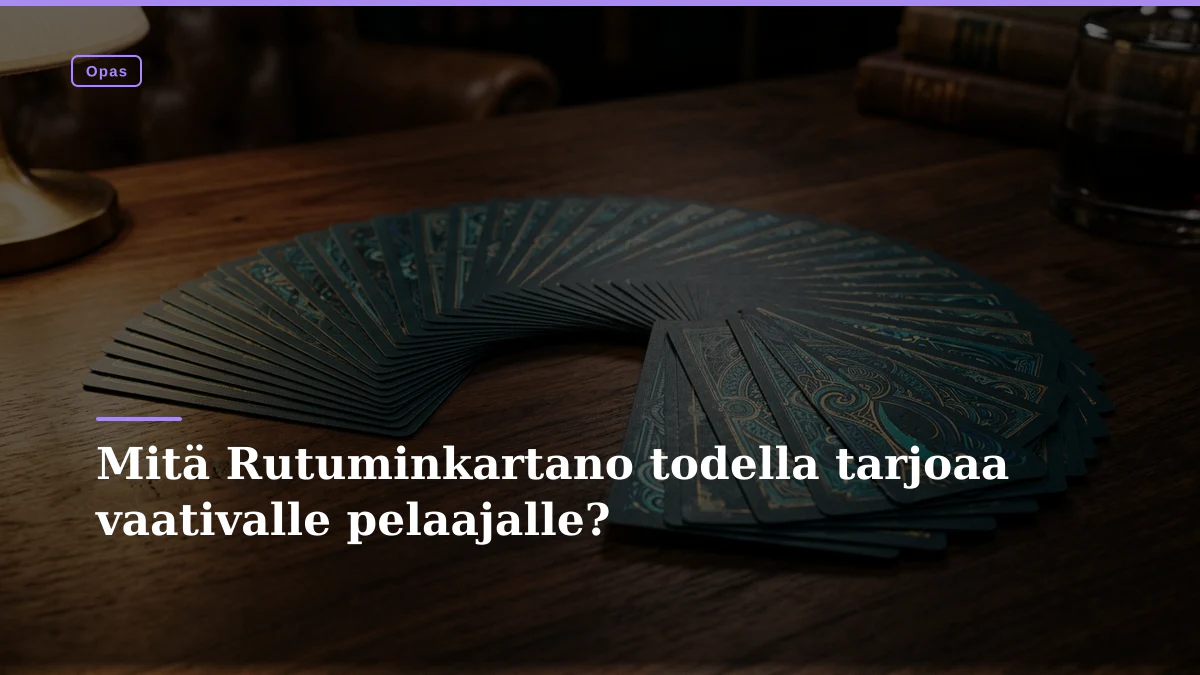 Mitä Rutuminkartano todella tarjoaa vaativalle pelaajalle?