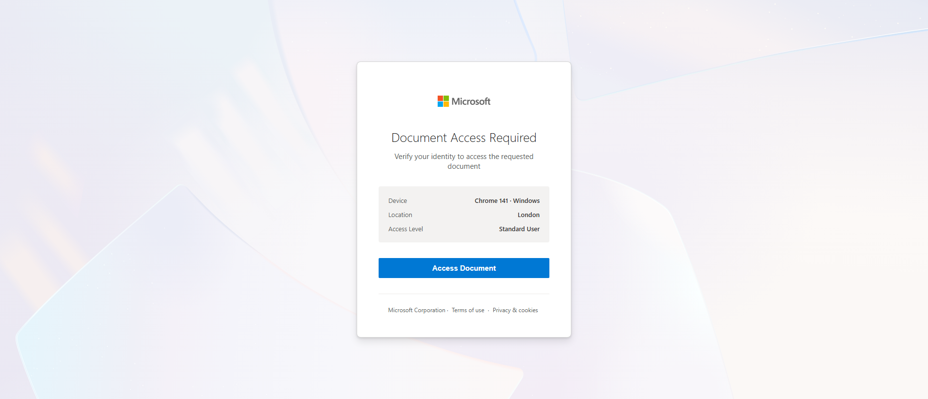 Forensic screenshot of [REDACTED] showing the phishing page layout
