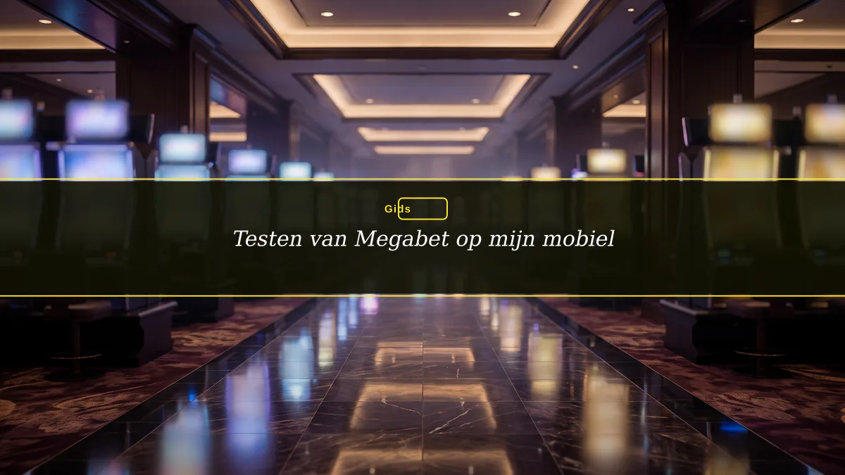 Testen van Megabet op mijn mobiel
