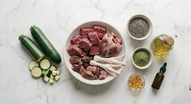 Menú de Carne de Res con Calabacín