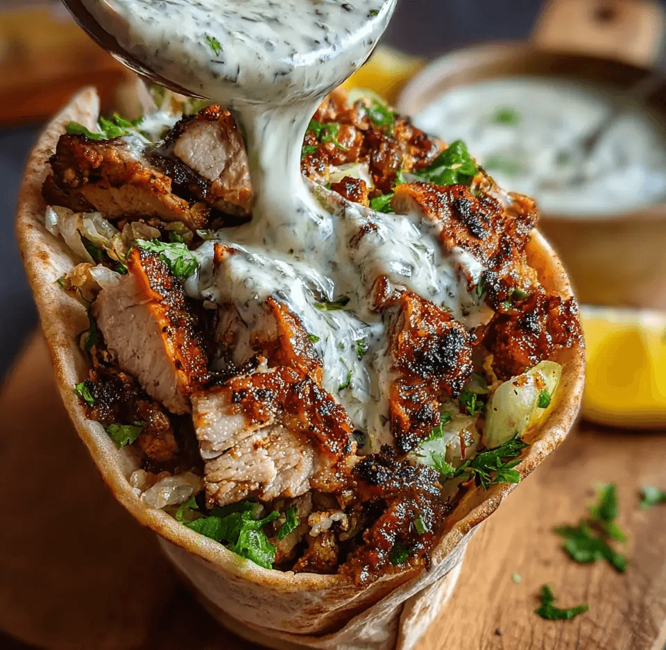 Chicken Shawarma Garlic Sauce step photo