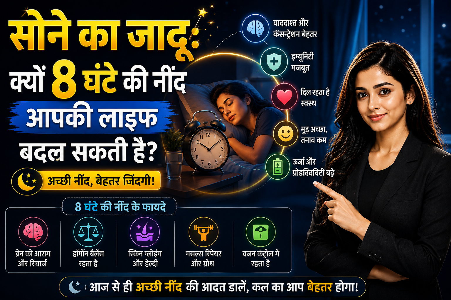 Why 8 Hours Sleep is Important: नींद का सच जो आपकी Life बदल देगा! 😴💡
