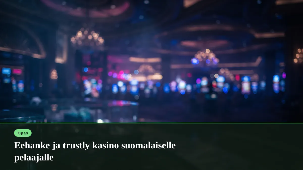Eehanke ja trustly kasino suomalaiselle pelaajalle
