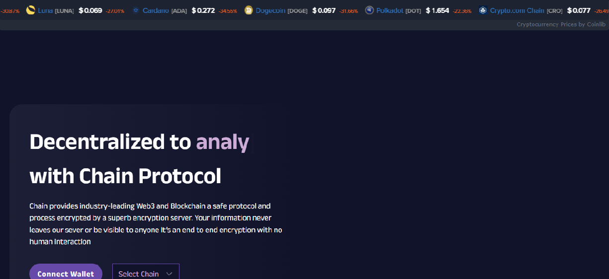 Screenshot of chainmatrix.pro