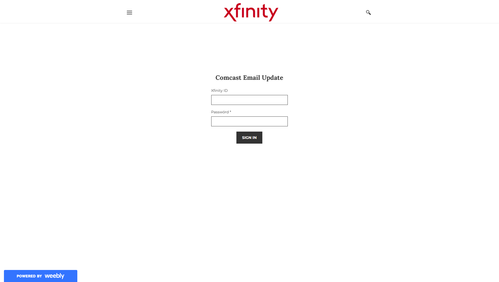 Stored capture of xfinitylogininc.weebly.com