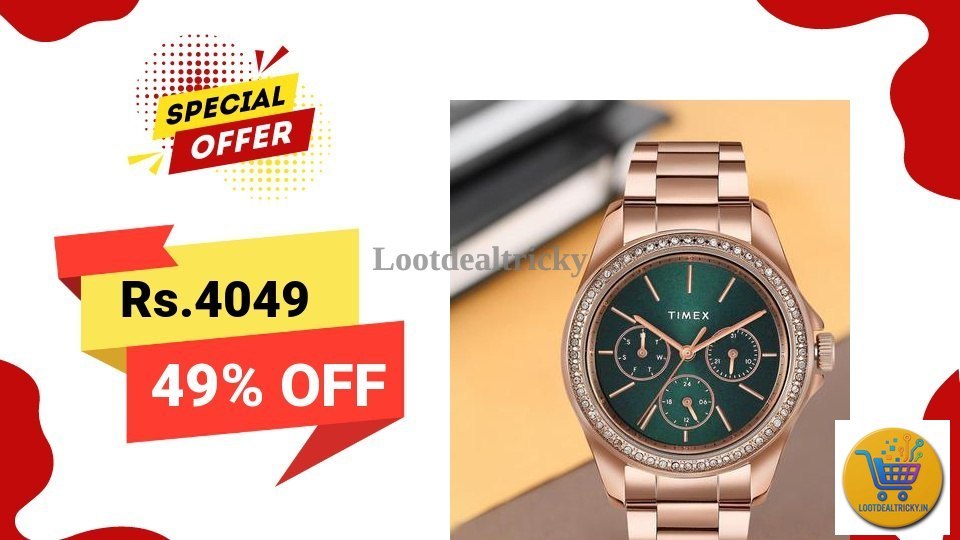 Timex Round Green – Just ₹3279 | Loot Lo