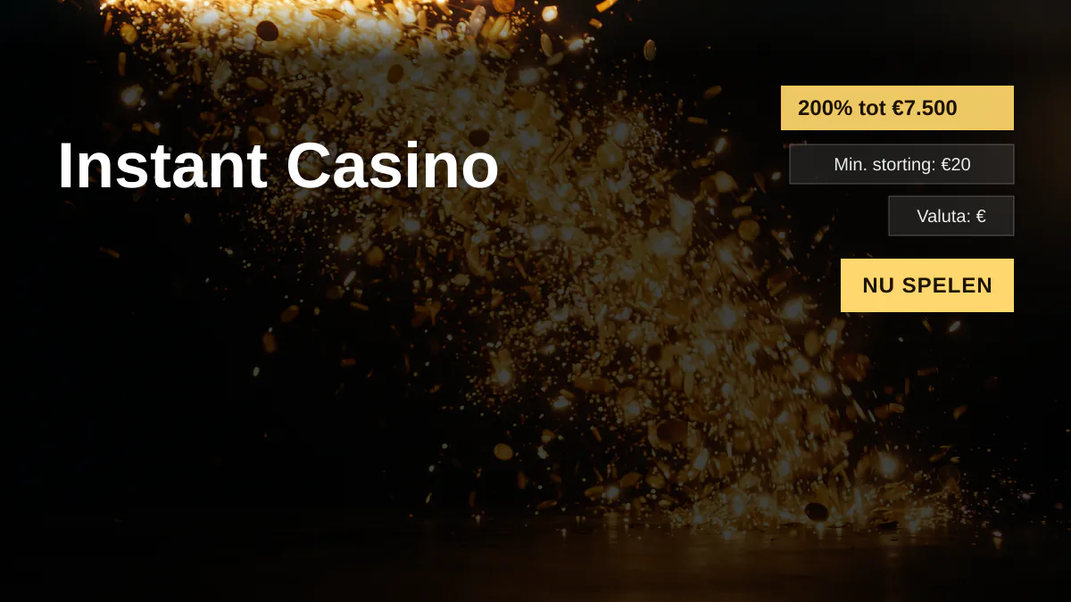 Instant Casino — welkomstbonus 200% tot €7.500 + 25 FS, betalingen: Visa, Mastercard, Sofort, Giropay, Pix