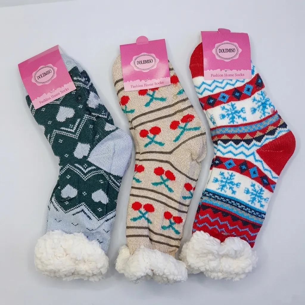 Pantumedias t&eacute;rmicas Dolemiso con corderito y antideslizante