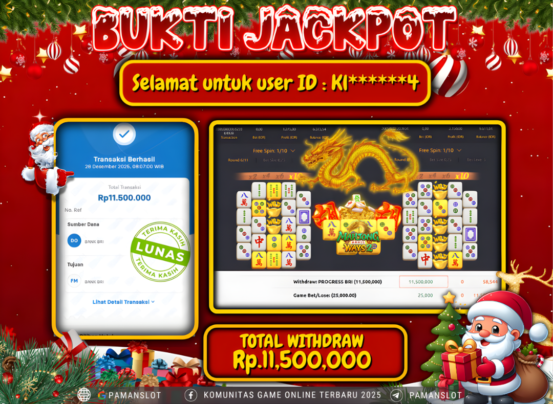 PAMANSLOT JACKPOT Game PG - Mahjong Ways 2 Rp.11,500,000- LUNAS
