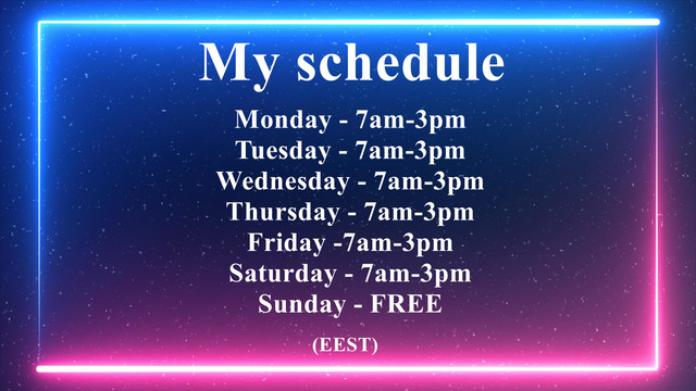 SCHEDULE
