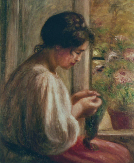 Woman-Sewing-by-the-Window-1908