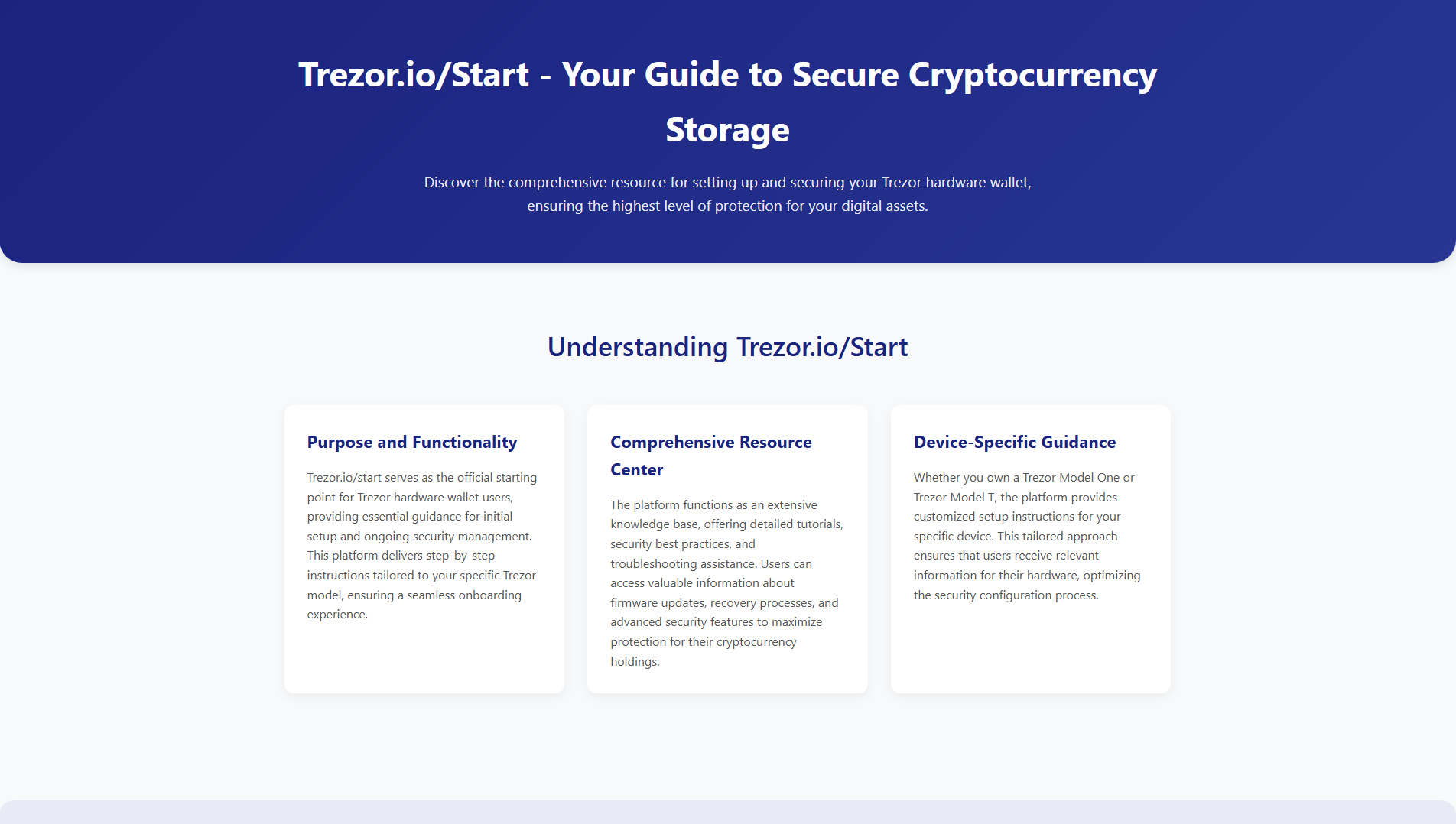 Stored capture of about-start-trezoio.netlify.app