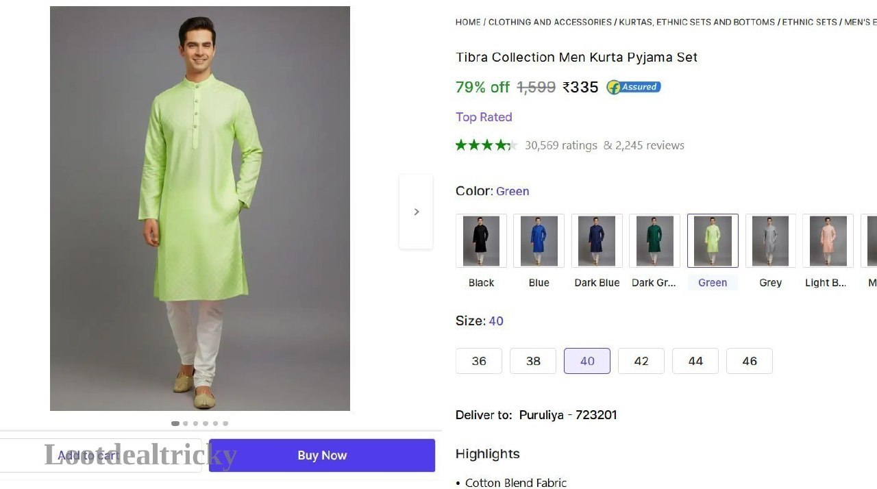 Men S Kurta Offer Image