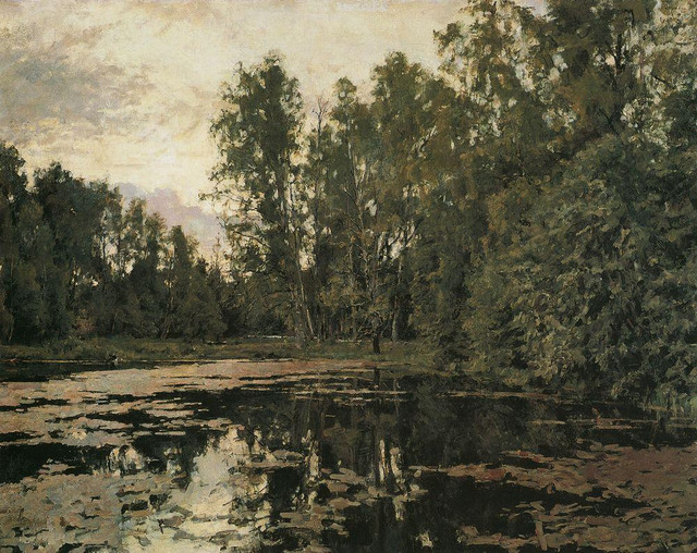 Заросший пруд Домотканово 1888