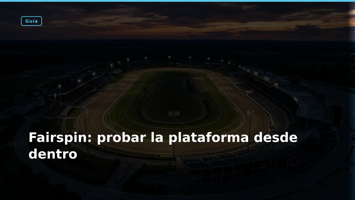 Fairspin: probar la plataforma desde dentro