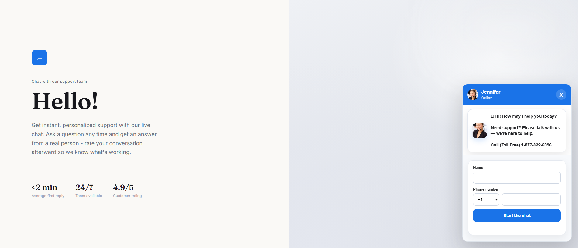 Stored capture of getchatsupport.net