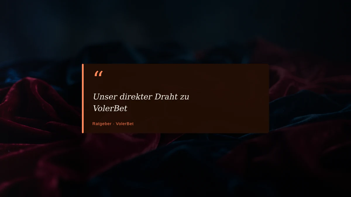 Unser direkter Draht zu VolerBet