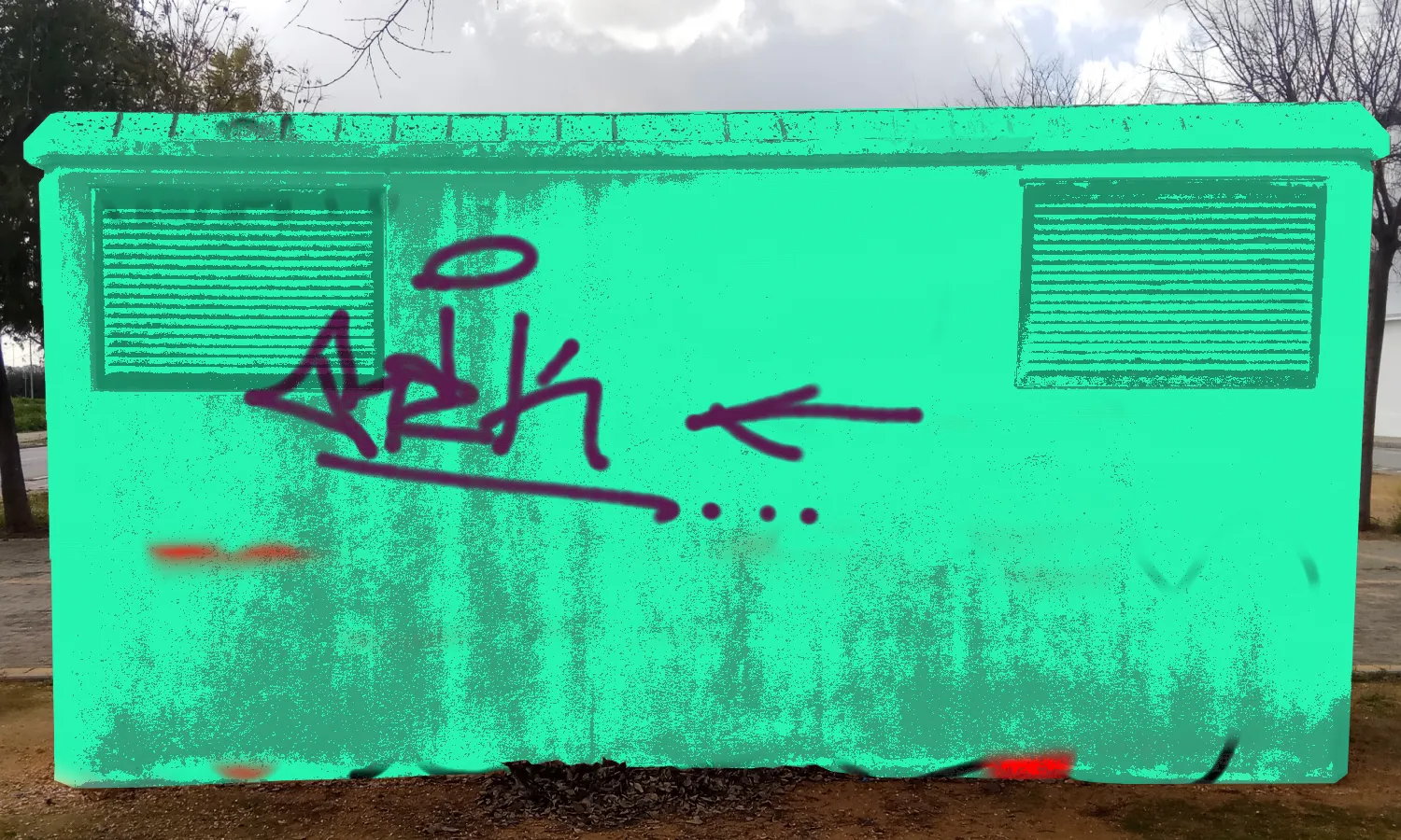Graffiti artwork by qsk
