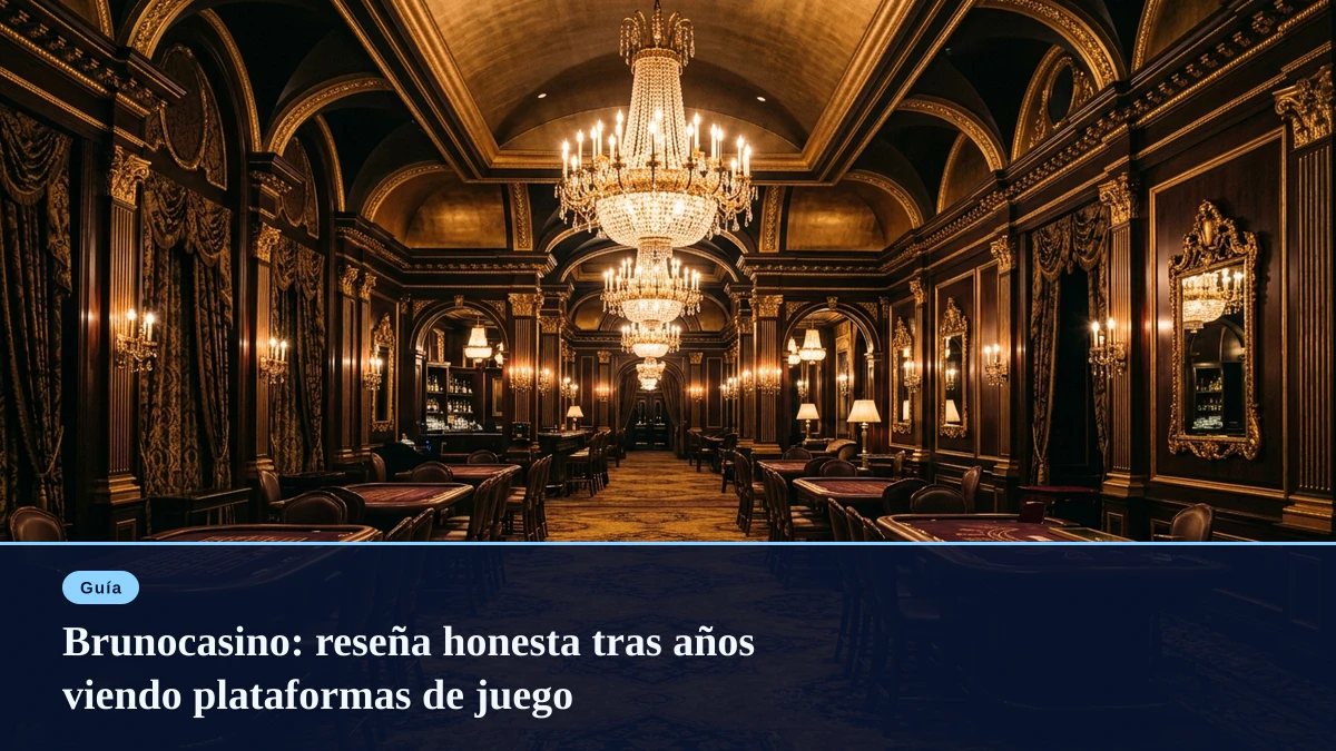 Brunocasino: reseña honesta tras años viendo plataformas de juego