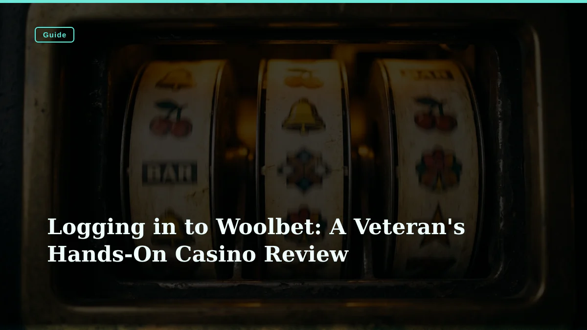 Logging in to Woolbet: A Veteran's Hands-On Casino Review
