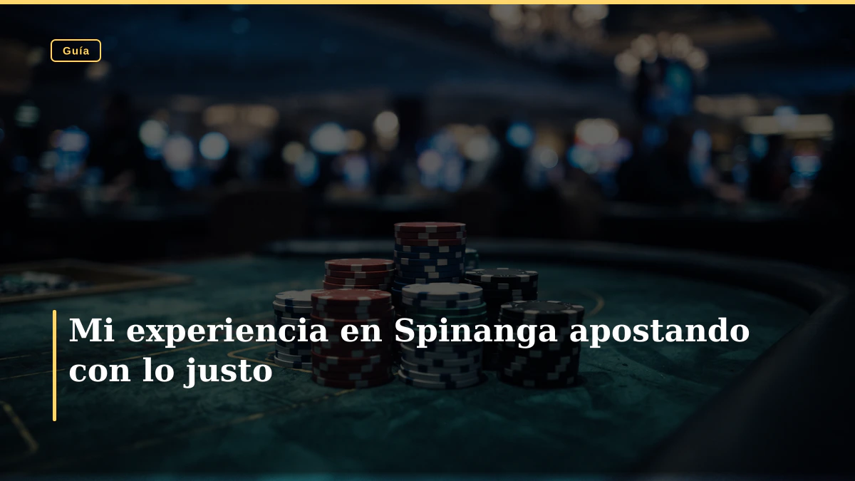 Mi experiencia en Spinanga apostando con lo justo