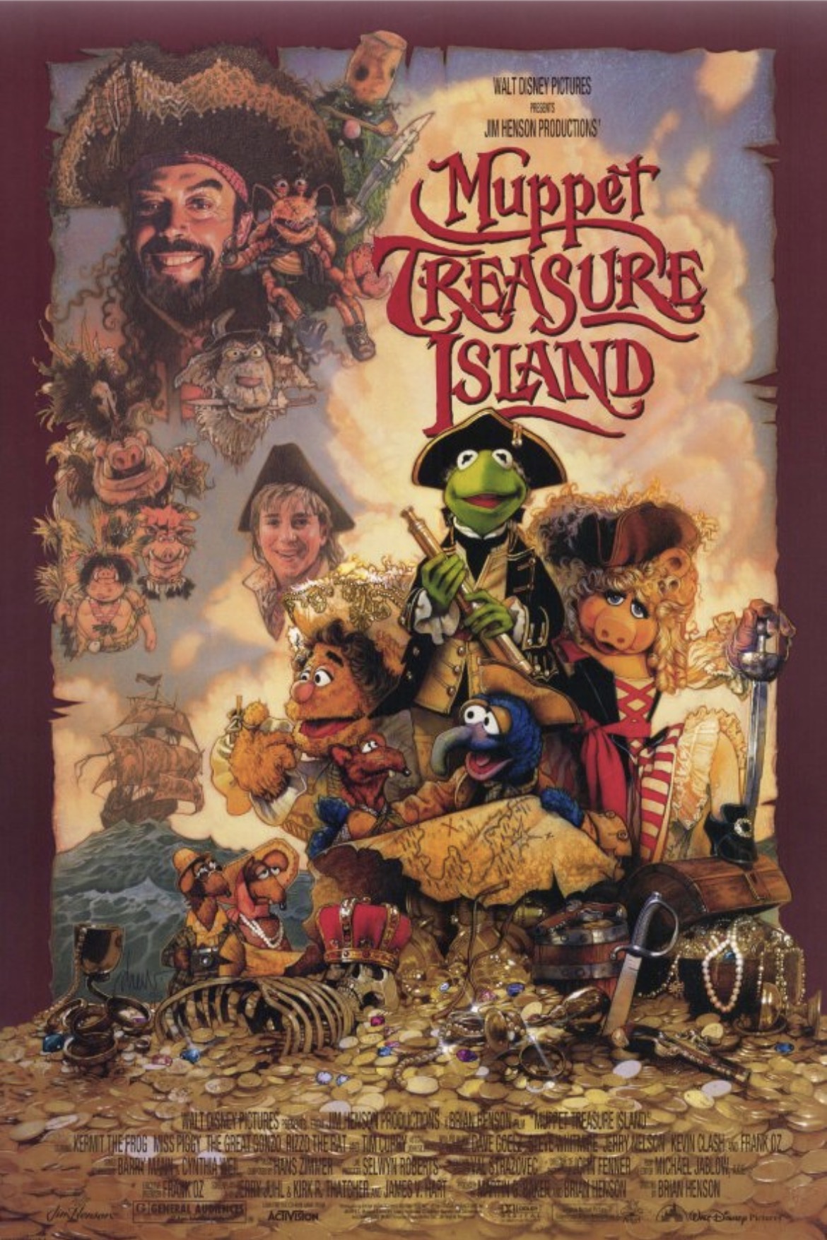 Poster of the 1996 motion picture “Muppet Treasure Island” Poster of the 1996 motion picture “Muppet Treasure Island”