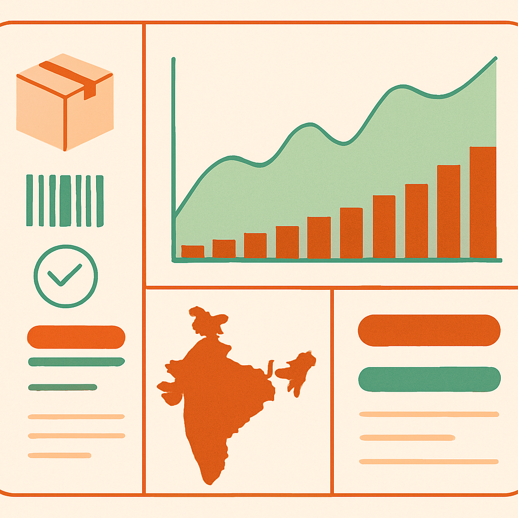 Dashboard of AI inventory software forecasting festival demand in Indian cloud kitchens