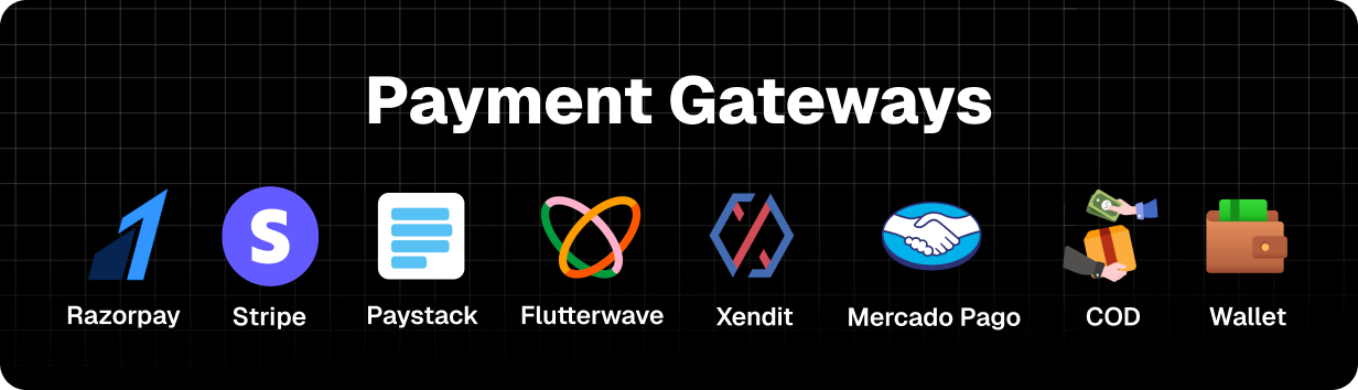 Payment gateway - Hyperlocal - Multivendor eCommerce, Grocery, Food, Pharmacy Flutter Delivery app - Admin & Website