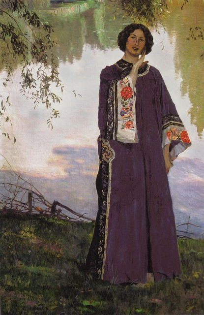 Портрет жены Е П Нестеровой 1906
