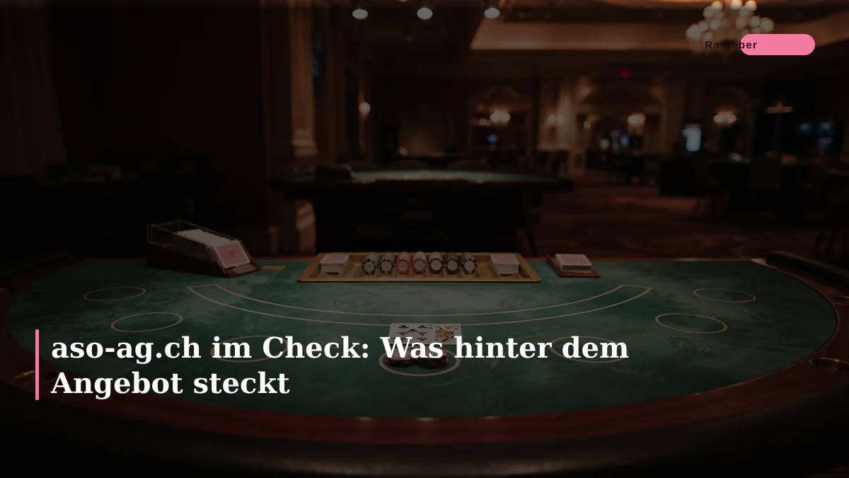 aso-ag.ch im Check: Was hinter dem Angebot steckt