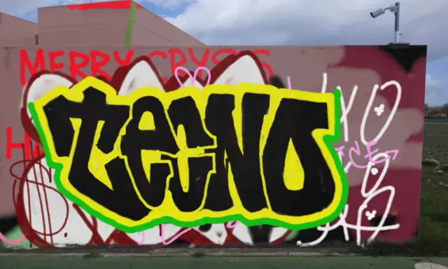 Graffiti artwork by Tkiz