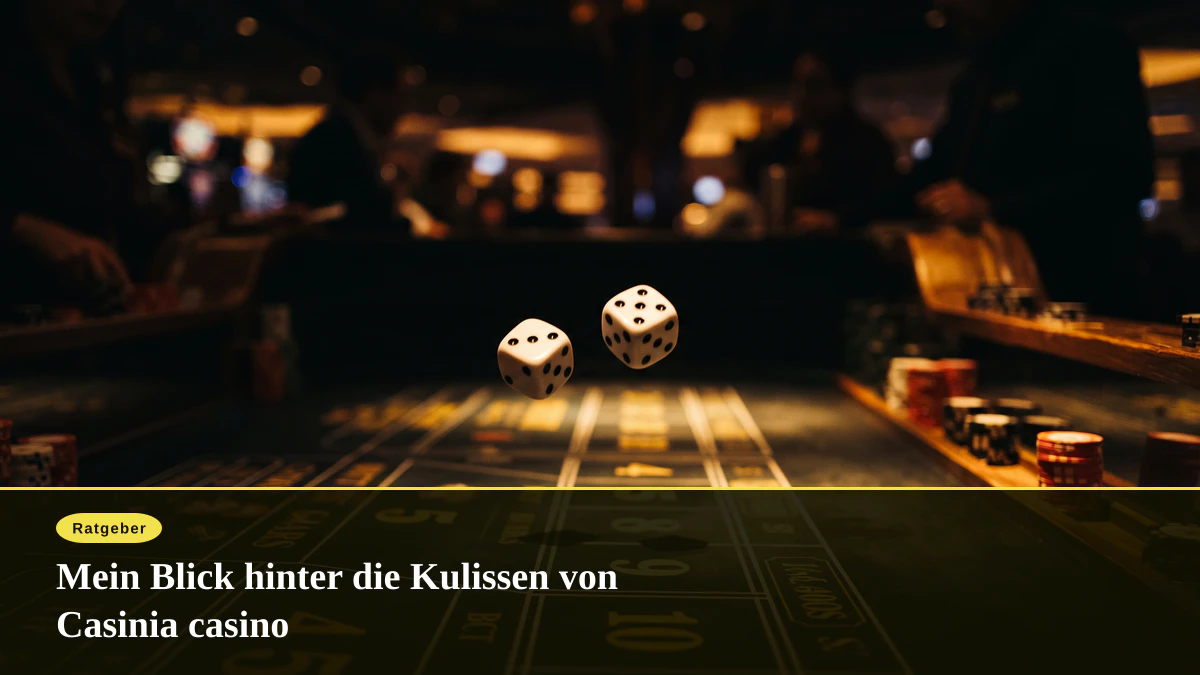 Mein Blick hinter die Kulissen von Casinia casino