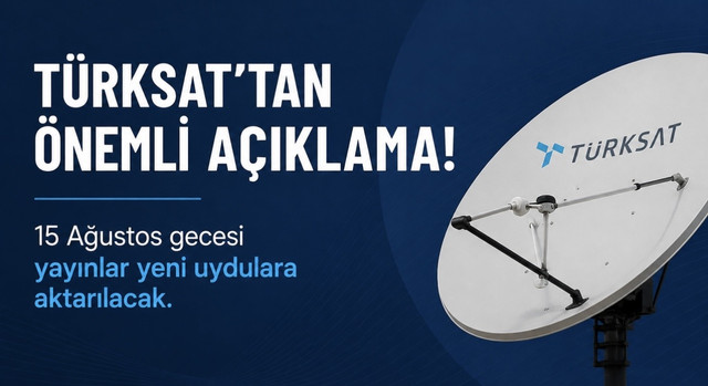 Türksat, 15 Ağustos'tan İtibaren,  Tüm SD Yayın Yapan Kanalları Sonlandıracak!