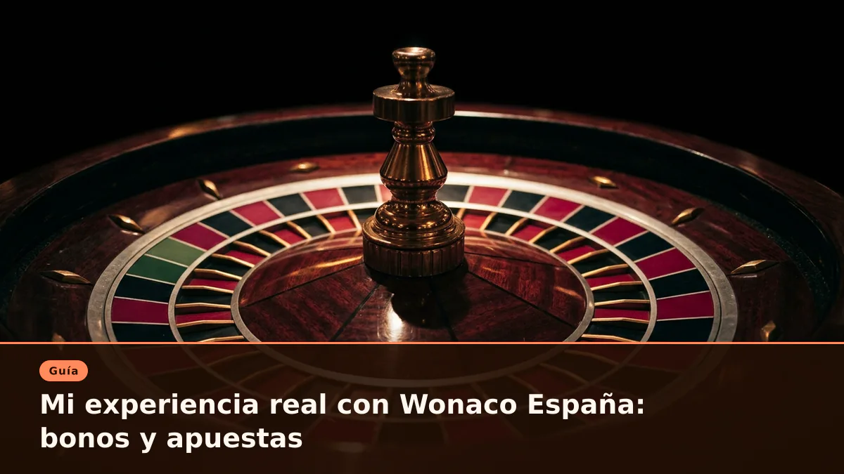 Mi experiencia real con Wonaco España: bonos y apuestas