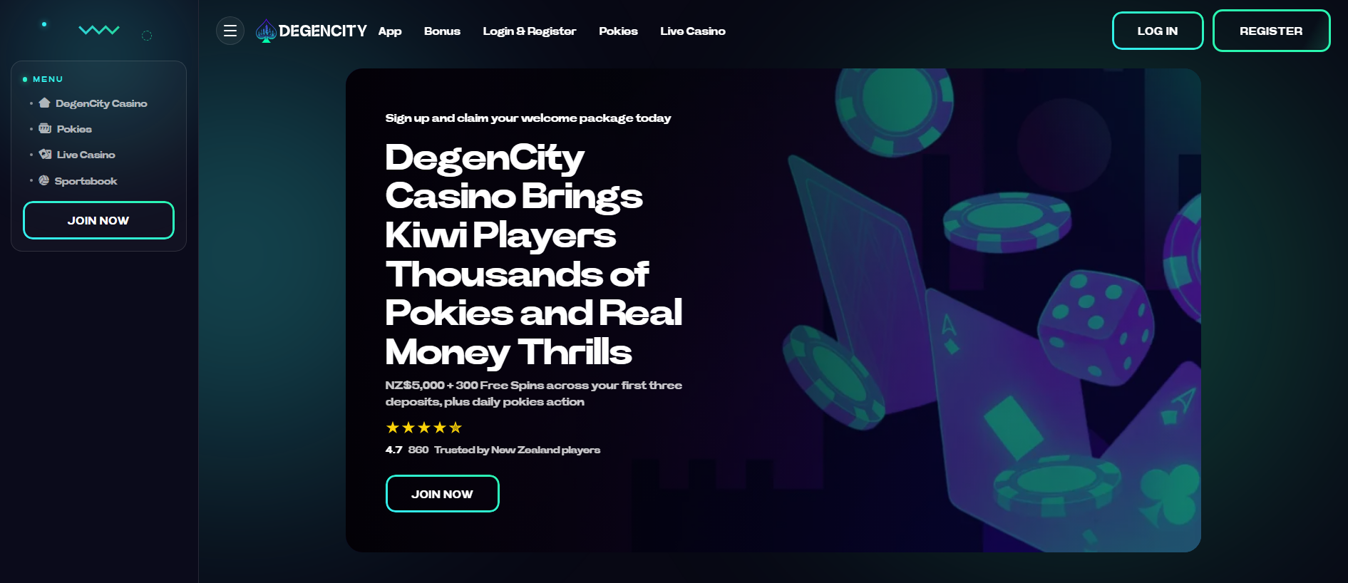 Stored capture of degencityxcasino.org