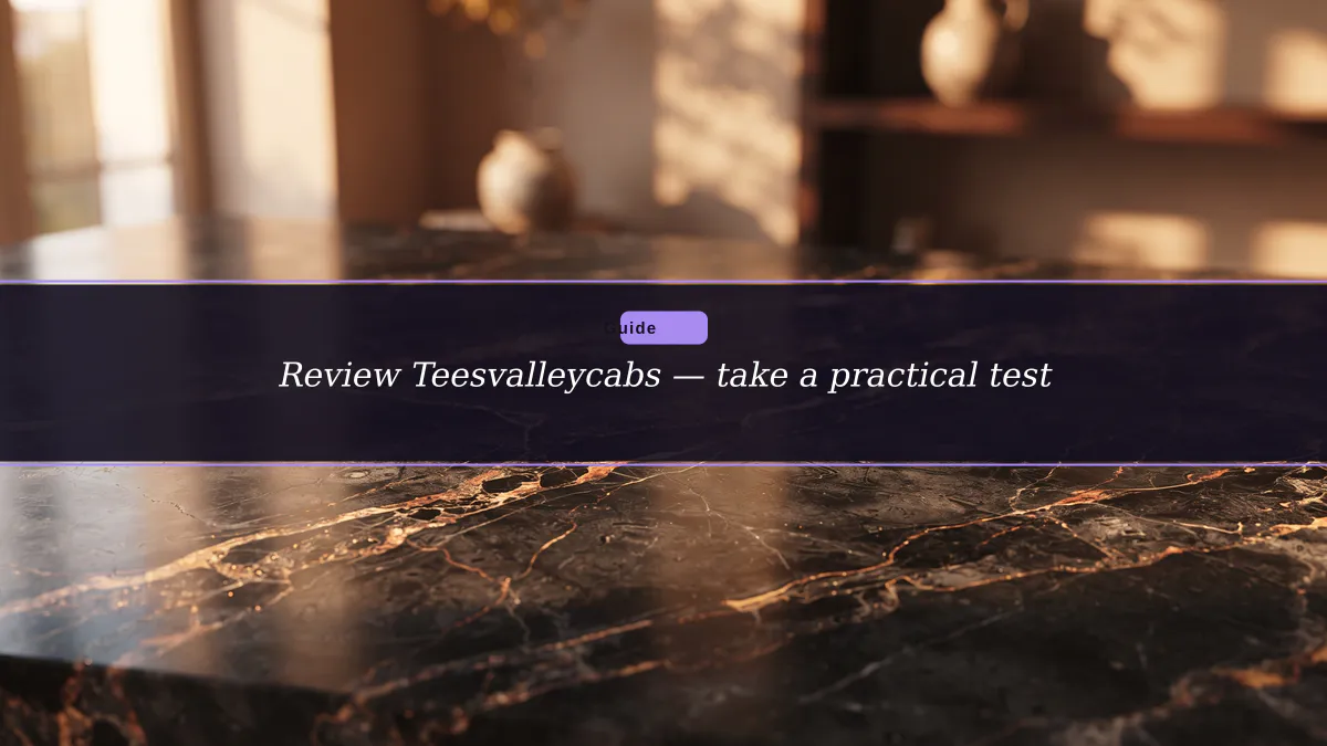 Review Teesvalleycabs — take a practical test