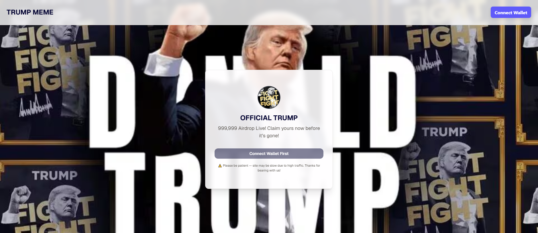 Stored capture of trumpmeme.fun