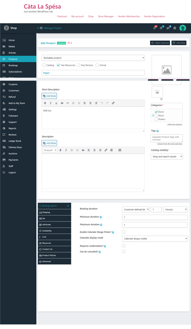 Booking-options