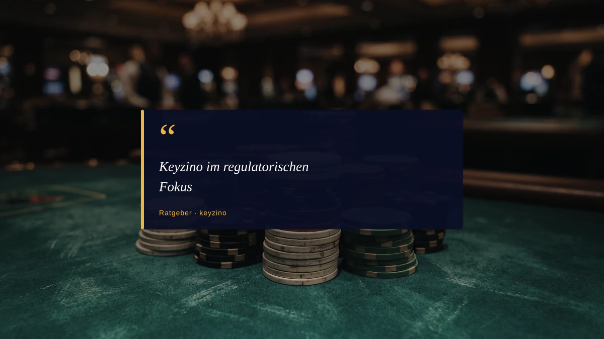 Keyzino im regulatorischen Fokus
