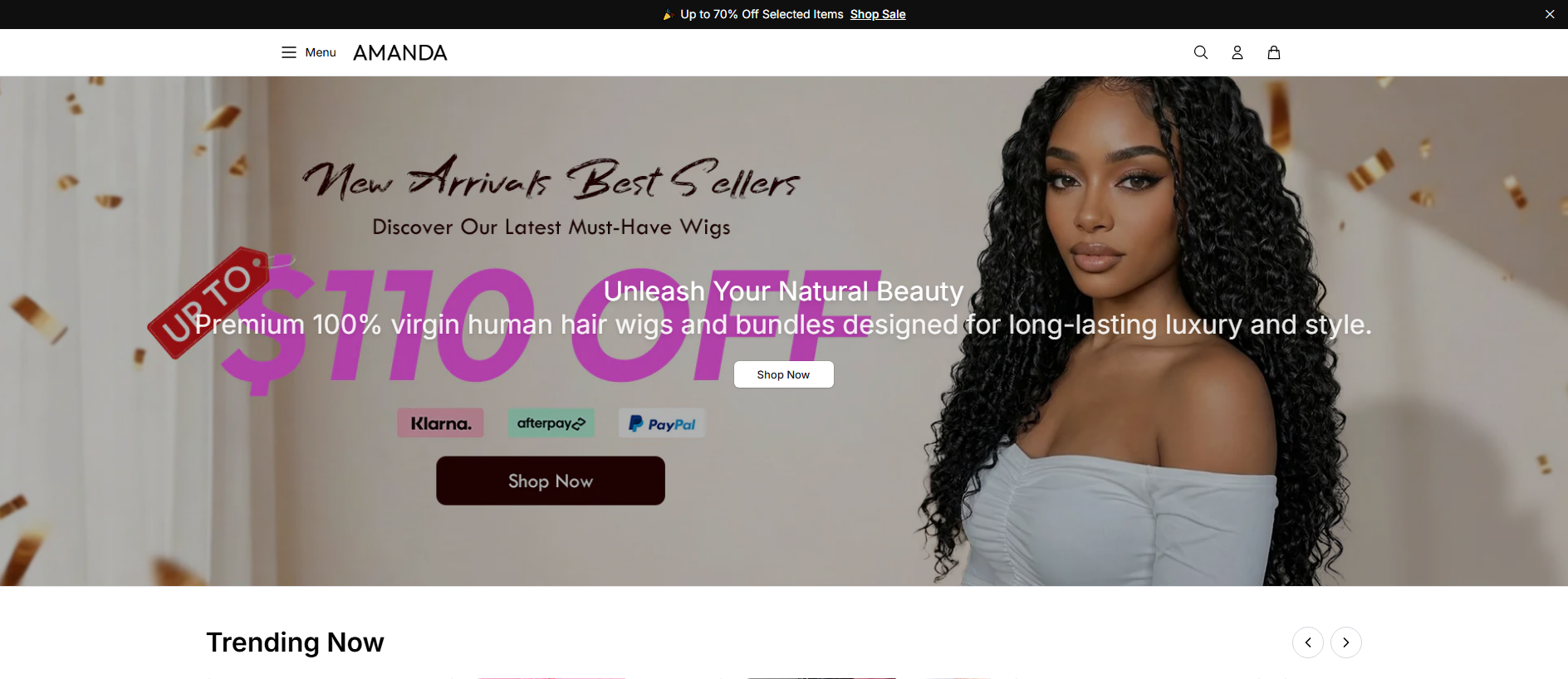 Stored capture of amandahairglobal.shop